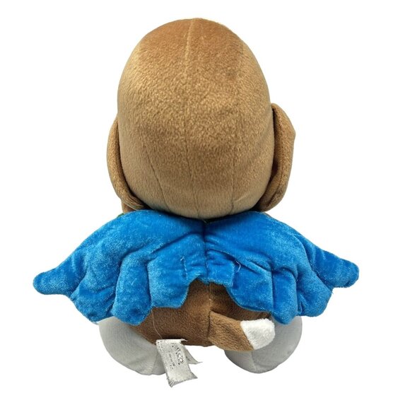 Nanco Sad Sam Dog Plush Blue Angel Wings Flowers Valentine Heart Sad Eyes 10 In - Picture 4 of 12